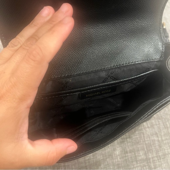 Michael Michael Kors Jet Set Extra-Small Crossbody Holliday black and gold - Picture 9 of 11